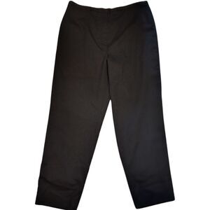 Talbots Vintage Wool Black Lined Straight Leg High-rise Pants Size 14 Petite....